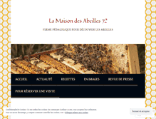 Tablet Screenshot of lamaisondesabeilles72.com